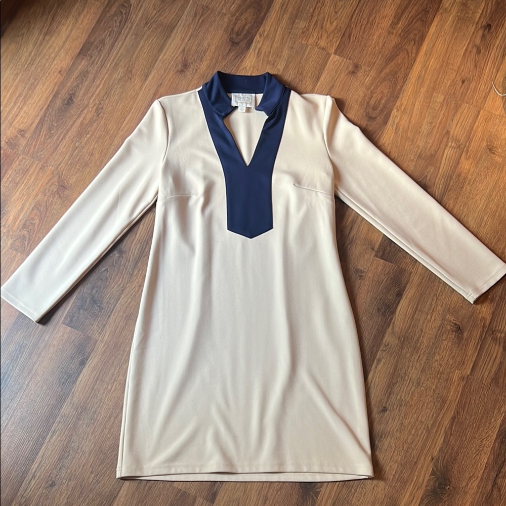 Sail to Sable Cream Long Sleeve Tunic Dress